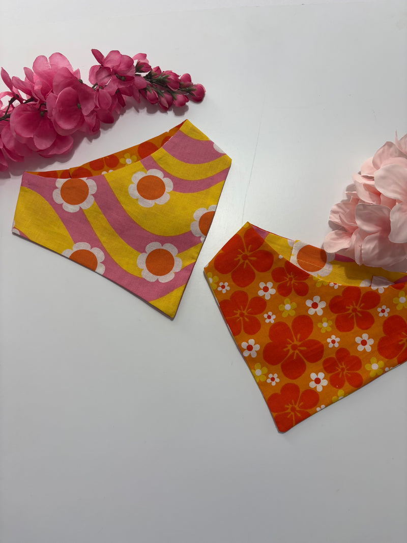 Retro Flowers Bandana