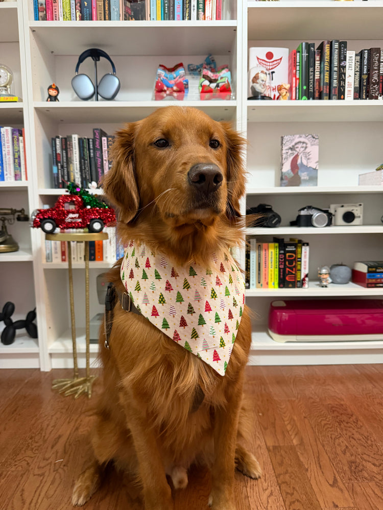 Linen Xmas Trees Bandana