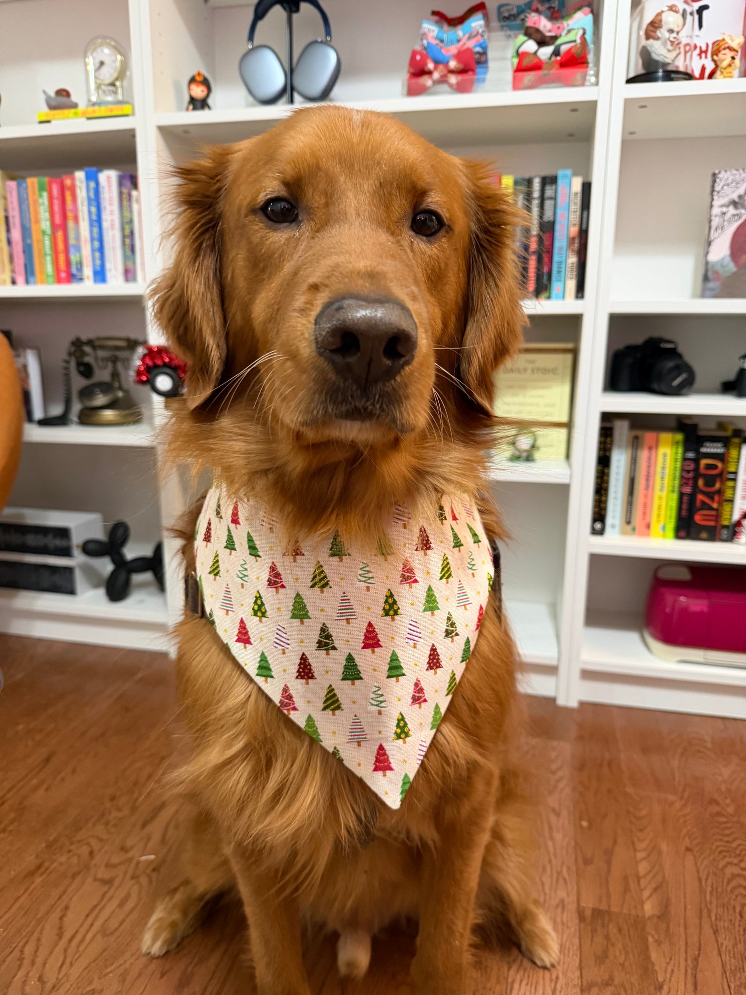 Linen Xmas Trees Bandana