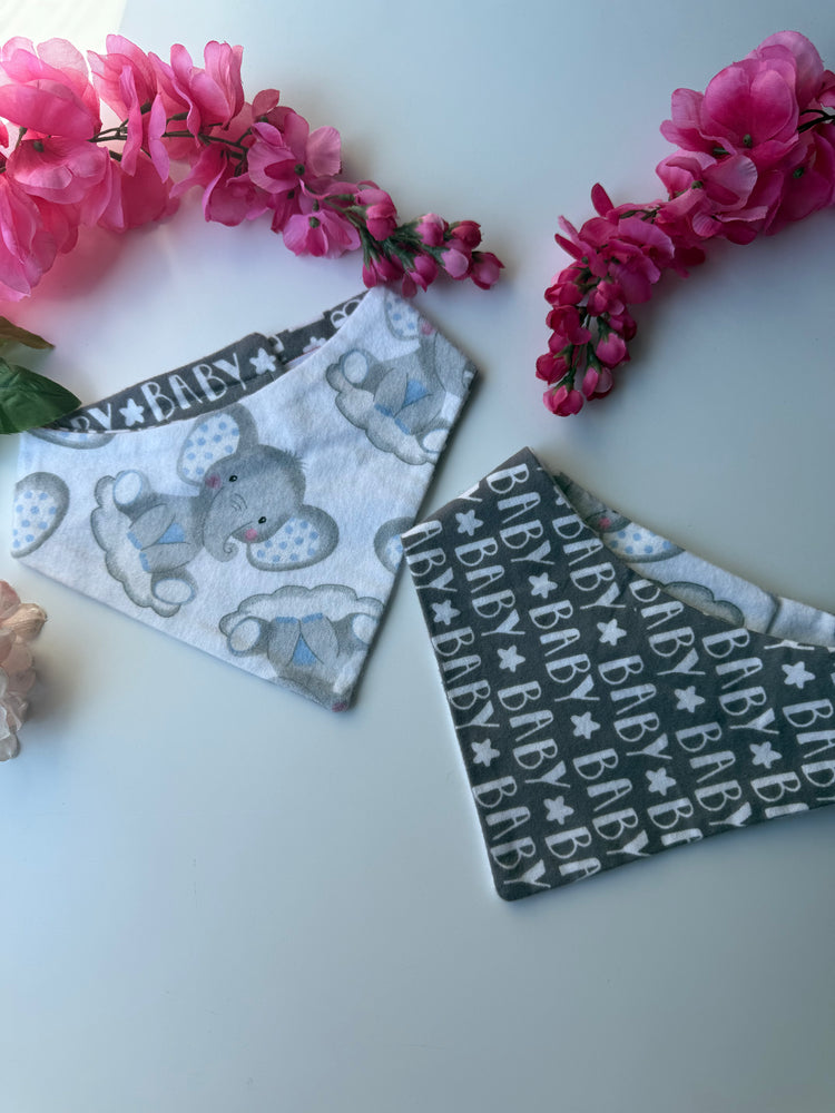 Flannel Baby Elephant Bandana