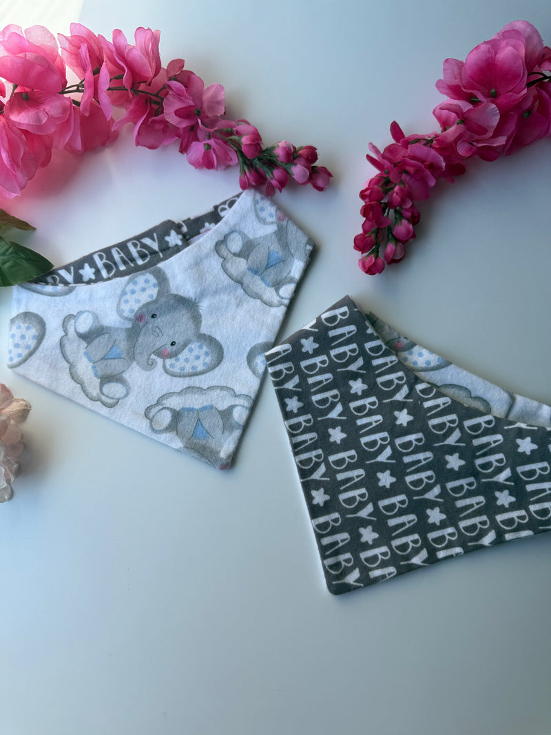 Flannel Baby Elephant Bandana