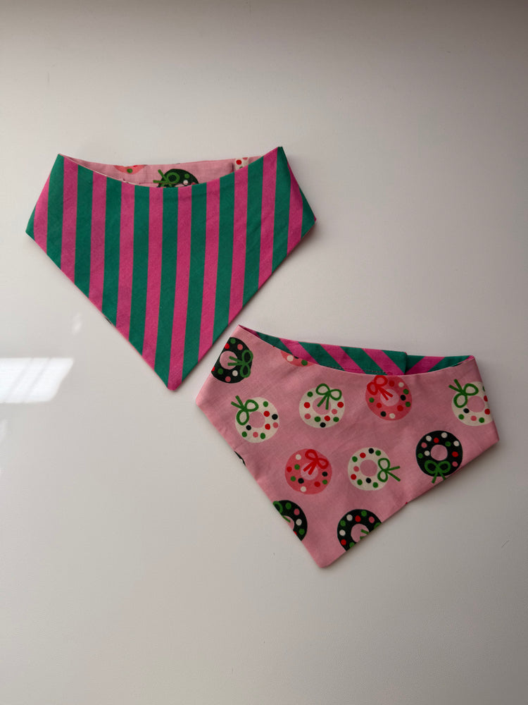 Pink Wreath Bandana