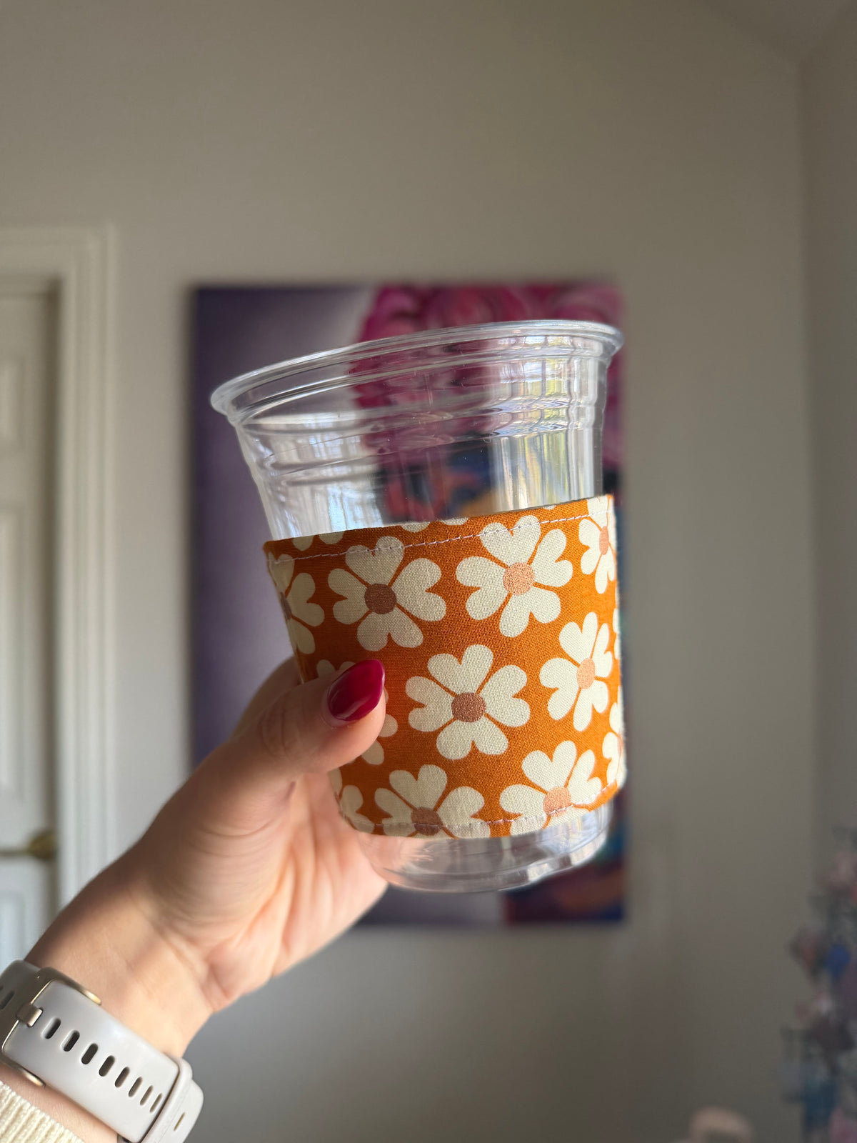 Orange Daisy Koozie