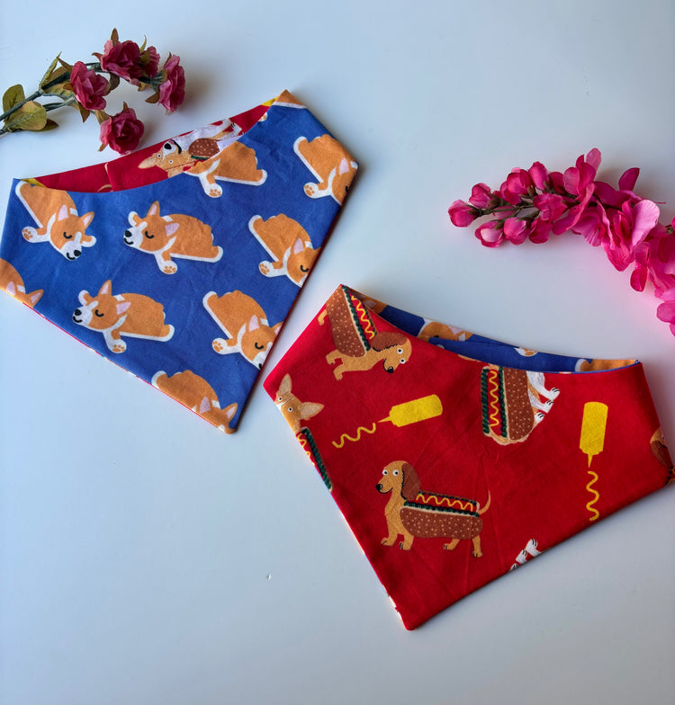 Corgi Hot Dogs Bandana