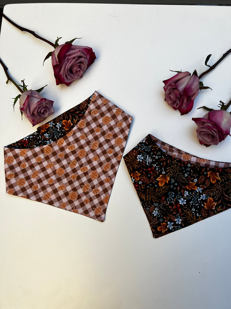 Pumpkin Plaid Bandana