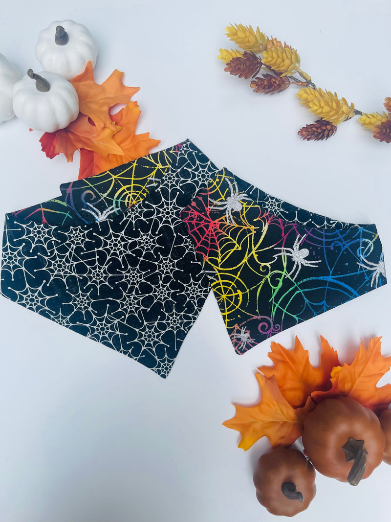 Glow in the Dark Spider Webs Bandana