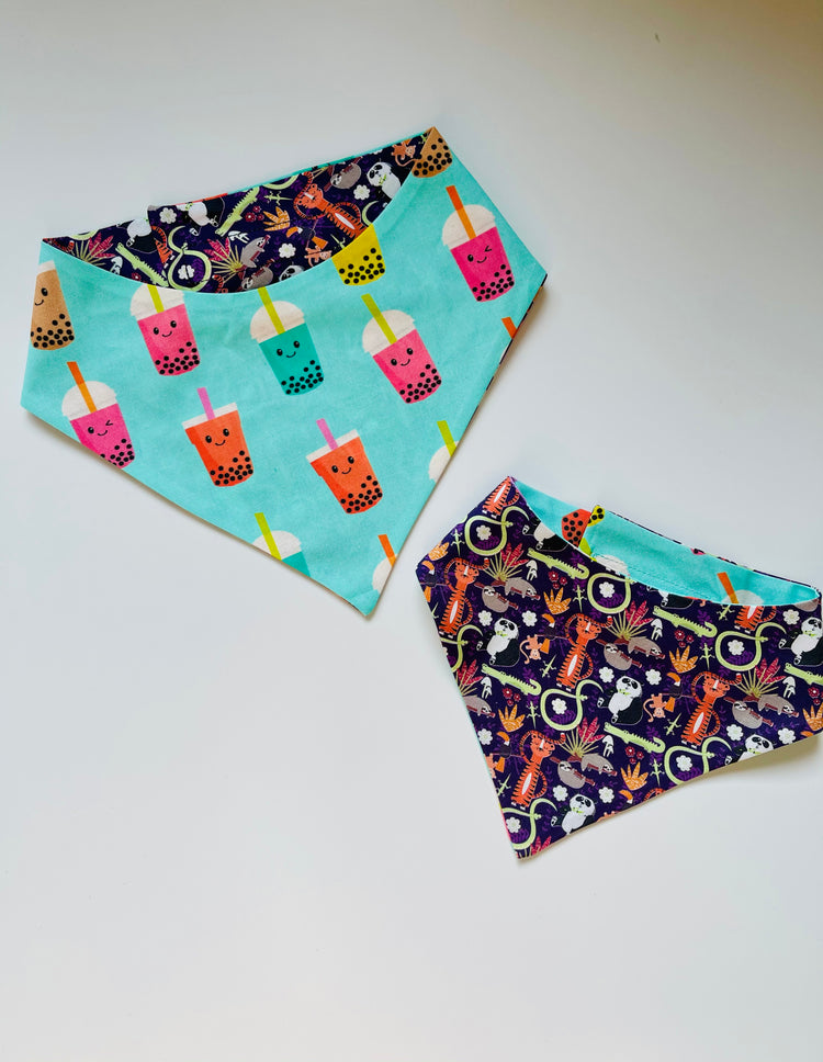 Blue Boba Tea Bandana